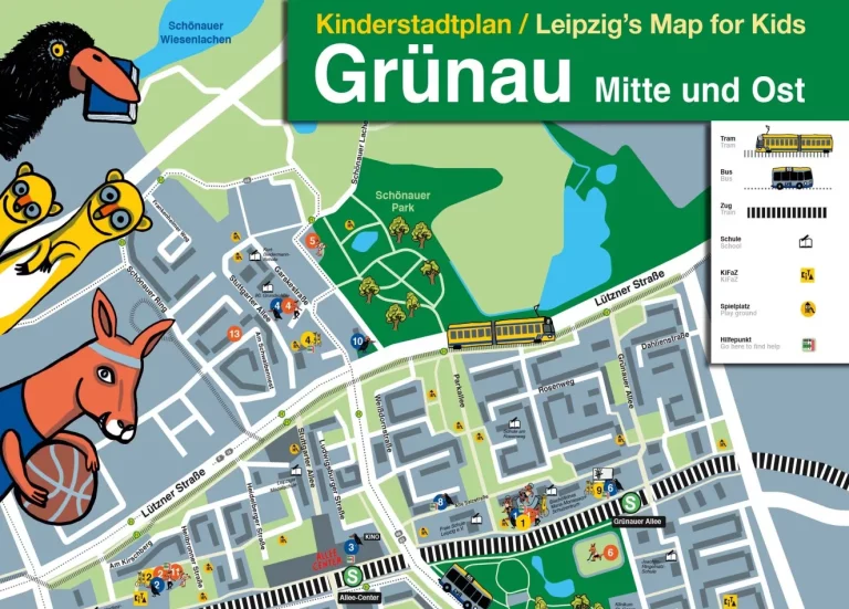 Kinder entwerfen Stadtteilplan für Leipzigs Stadtteil Grünau